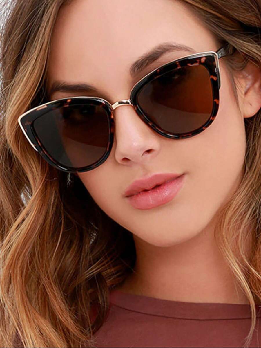 Sunglasses Cat Eye - 1/2/3/4pcs Oversized Cat Eye Metal Nose