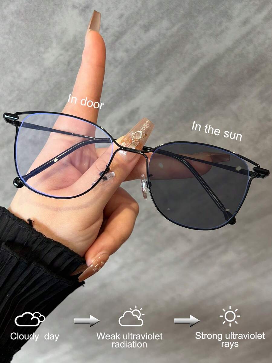 1pc Metal Cat-Eye Hollow Frame - Sunglasses Cat Eye recension och pris
