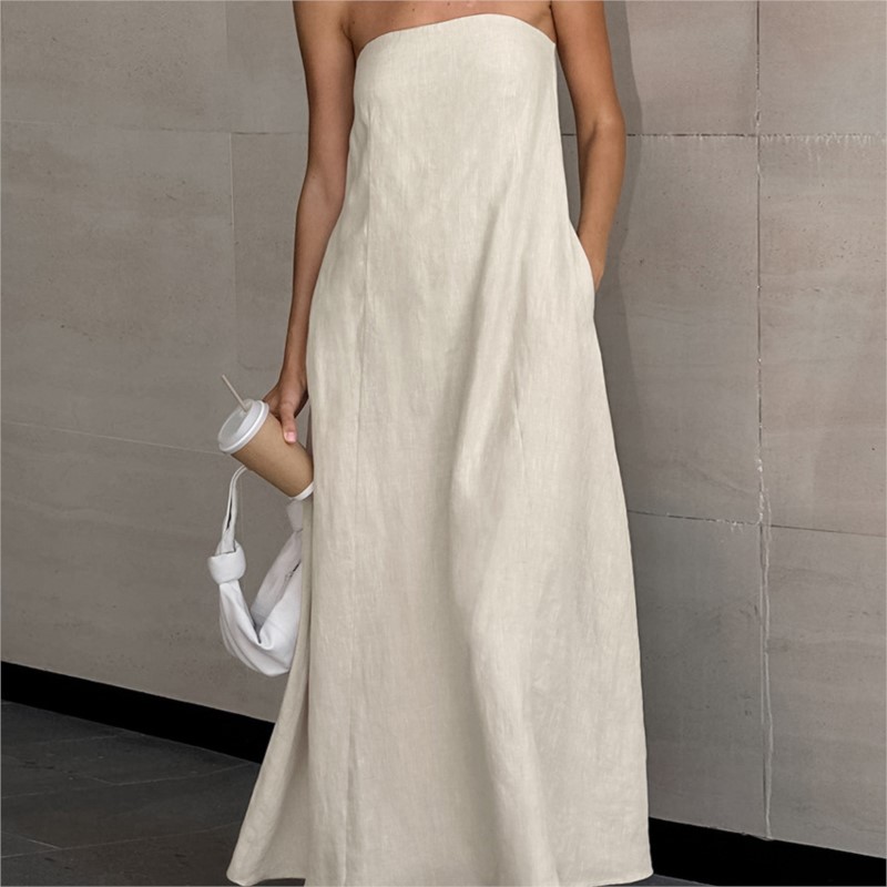 Fashion Elegant Simple Design  - Linen Dress Wrap recension och pris