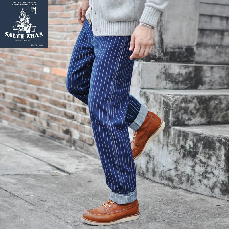 Saucezhan Striped Jeans Men Vi - Levis Jeans 501 recension och pris