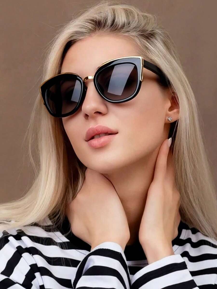 1/2/3/4pcs Oversized Cat Eye M - Sunglasses Cat Eye recension och pris