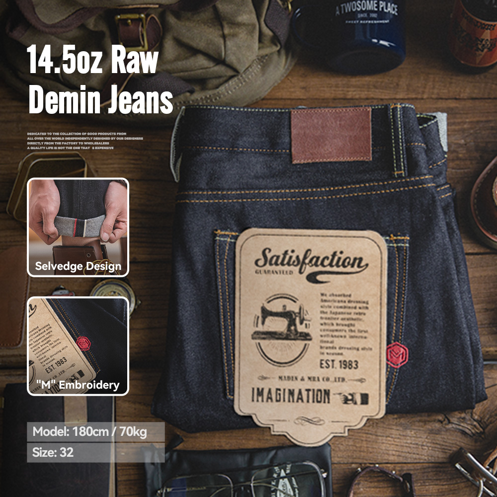 Maden Retro 14.5oz Selvedge Ra - Levis Jeans 501 recension och pris