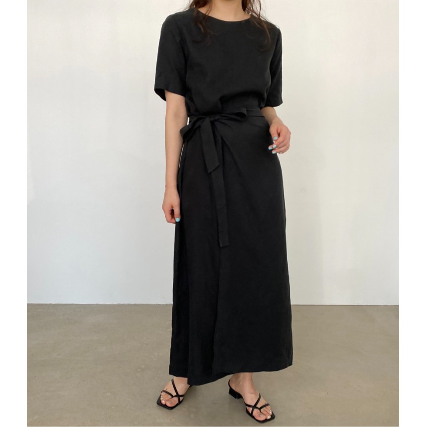 Elegant Cotton Linen Wrap Dres - Linen Dress Wrap recension och pris