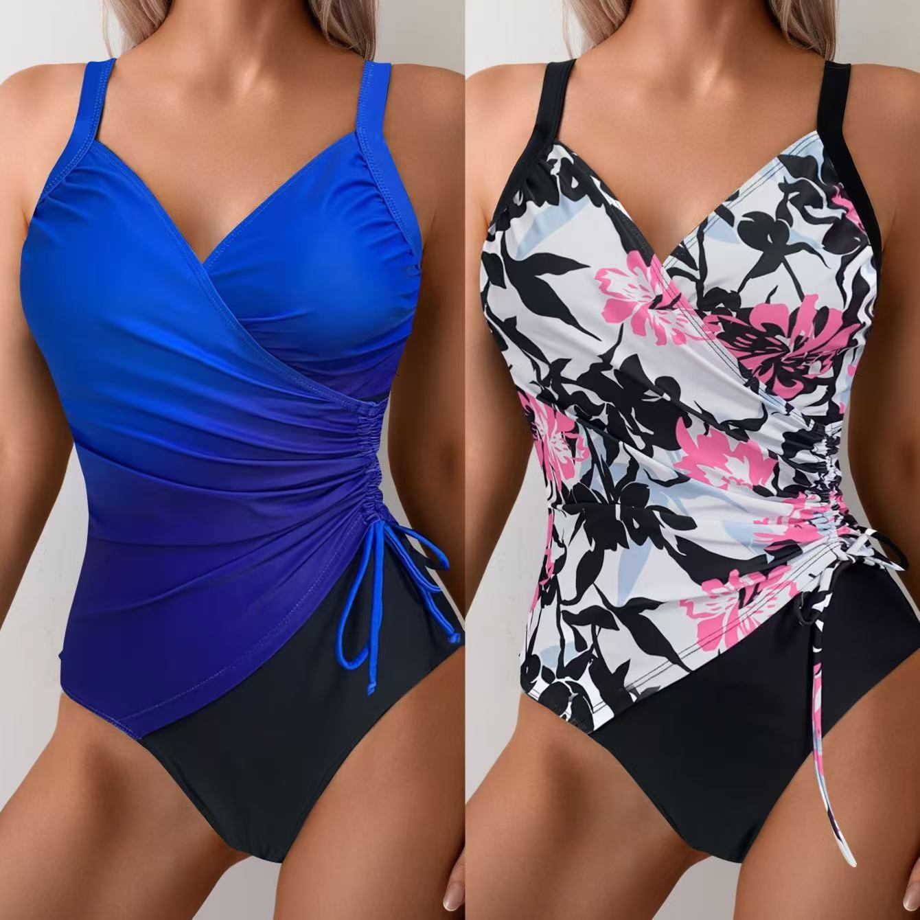 Woman Tankini Tummy Control Bi - Swimsuit Bikini Ruched recension och pris