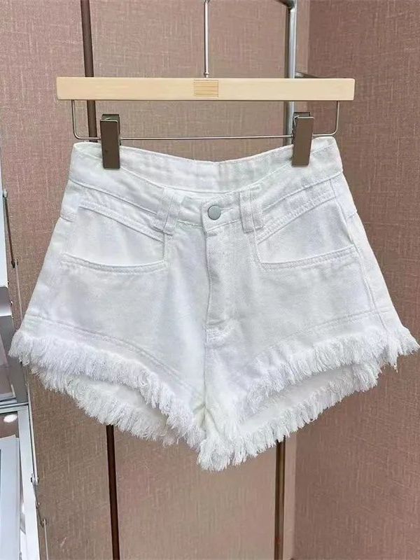 Casual Korean Style Frayed Hem - Shorts Denim Frayed recension och pris