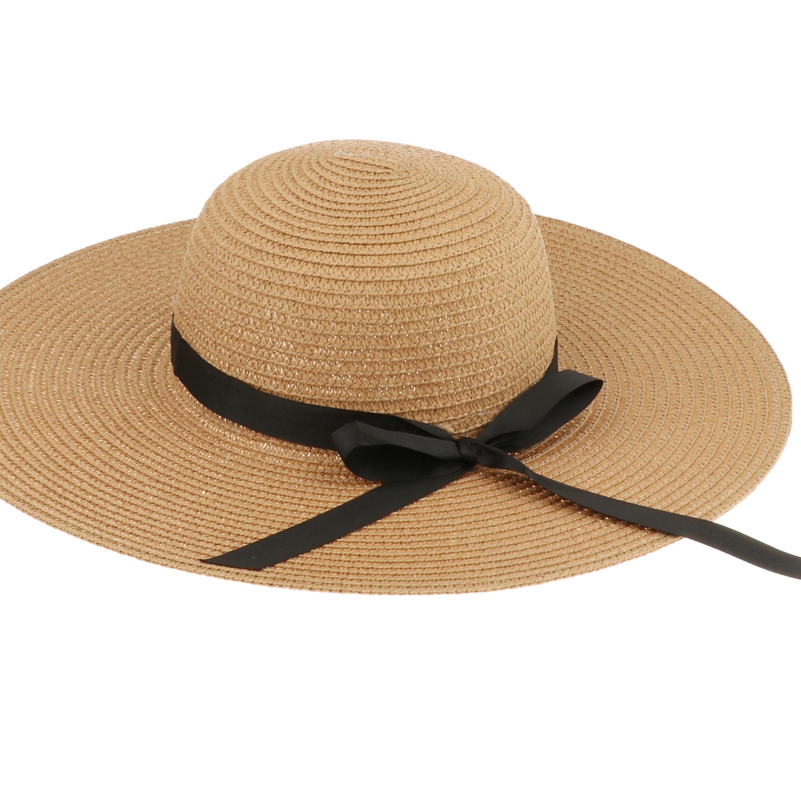 Women Summer Straw Hat Visor F - Hat Floppy Wide recension och pris