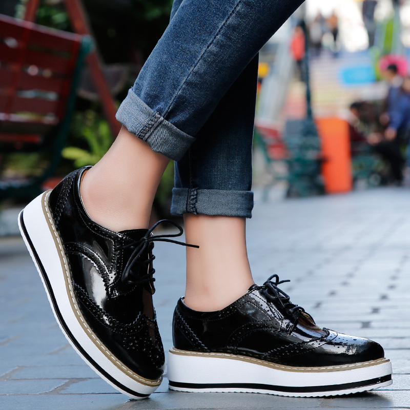 Women Loafers Shoes Leather Th - Wedge Espadrille Women recension och pris